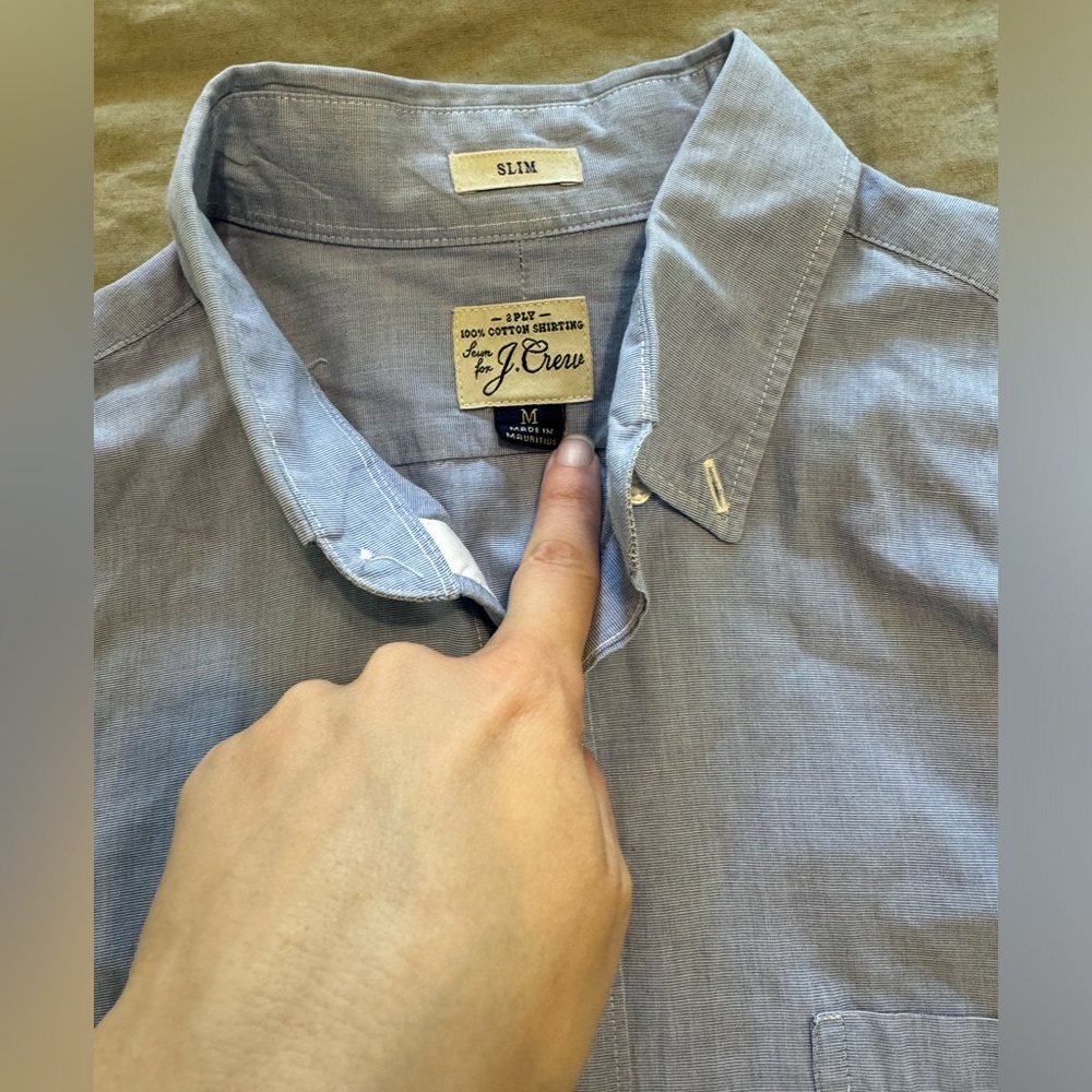 J. Crew Men’s Casual Button Down Shirt, Medium